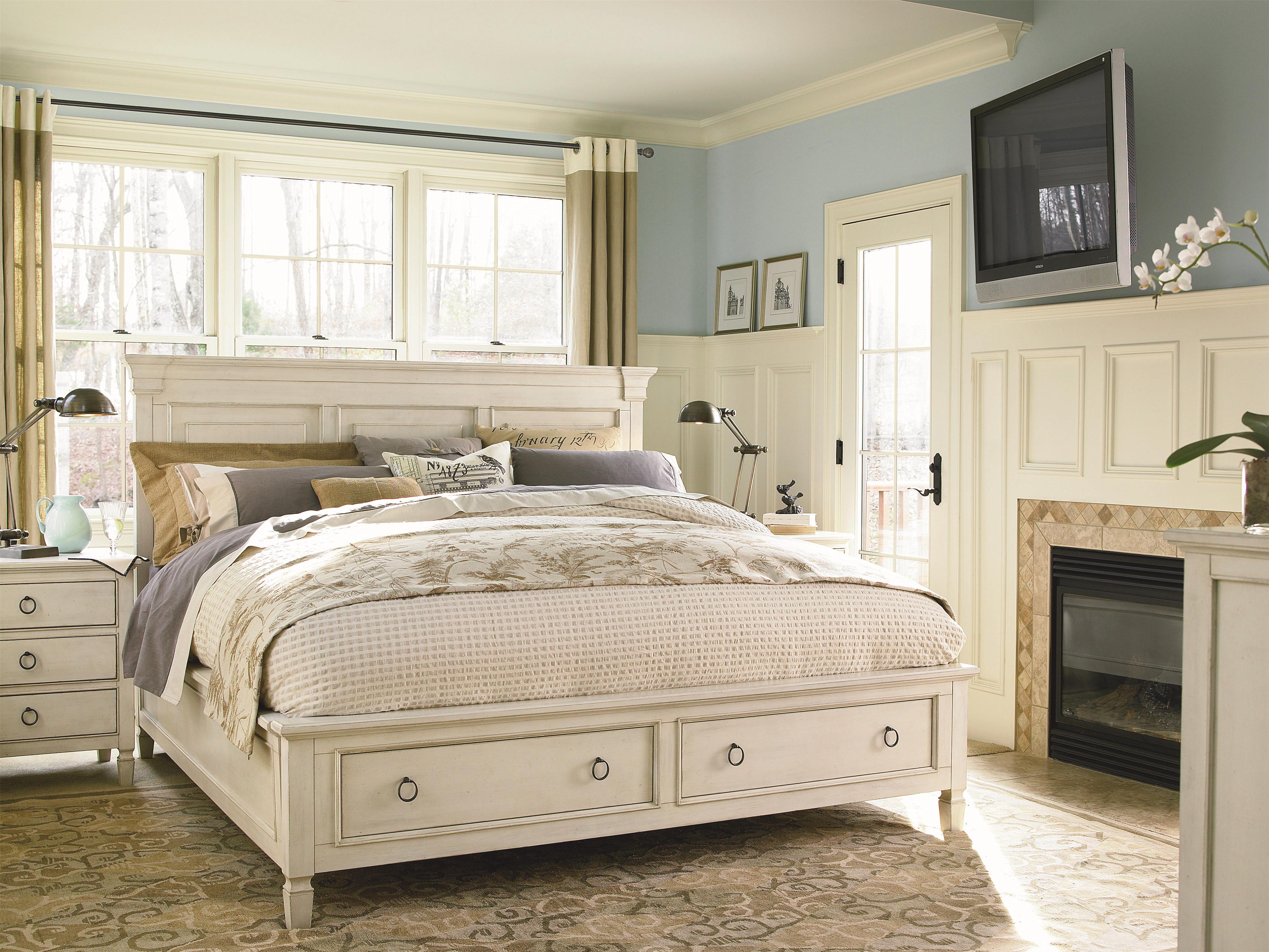 Universal Summer Hill 987350 Farmhouse 3-Drawer Nightstand